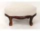 Rosewood carved wooden footrest nineteenth century Napoleon III