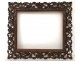 Cadre bois sculpté feuilles vigne raisins antique french frame XIXè siècle