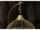 Bird cage golden brass origin Germany, 20th