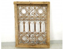 Moroccan iron window grill wrought Morocco Maghreb Atlas Deco XIXth century