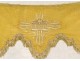 Altar antependium embroidered silk son nineteenth century church silver gold