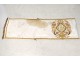 Altar antependium embroidered silk gold silver flowers IHS nineteenth church