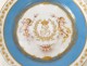 Sevres Porcelain plate Louis Philippe cherubs castle nineteenth Tuileries