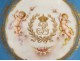 Sevres Porcelain plate Louis Philippe cherubs castle nineteenth Tuileries