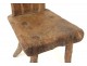 Rustic wooden stool stool french antique art Popular nineteenth century