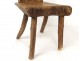 Rustic wooden stool stool french antique art Popular nineteenth century