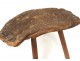 Rustic wooden stool stool french antique art Popular nineteenth century