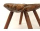 Rustic wooden stool stool french antique art Popular nineteenth century