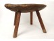 Rustic wooden stool stool french antique art Popular nineteenth century