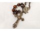 Rosary rosary silver metal cross Christ rosary beads nineteenth century