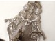 Pair arm wall light silvered bronze cherubs Amours woman XVIII