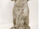 Superb Carrara marble statue cherub Love fruit bunches grapes XIX