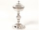 Ciboire argent massif Vieillard croix antique french ciborium silver XIXème