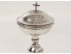 Ciboire argent massif Vieillard croix antique french ciborium silver XIXème