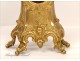 Watch stand gilt bronze Putti, Crowned C, Louis XV, 18th