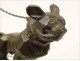 Automobile mascot Bulldog bronze decor 20th