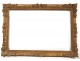 Exceptionnel grand cadre bois sculpté doré fleur antique french frame XVIIè