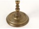 Petit pique-cierge bougeoir bronze doré candlestick leuchter XVIème siècle