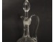 Carafe aiguière cristal taillé Saint-Louis France modèle Massenet XXème