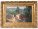 Superbe HST tableau paysage Provence mas Sud France painting XXème siècle