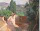 Superbe HST tableau paysage Provence mas Sud France painting XXème siècle