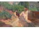 Superbe HST tableau paysage Provence mas Sud France painting XXème siècle