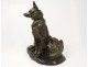 Bronze Sculpture two sheepdogs L.Richer animal sculptor XXth