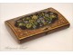 Box or case inlaid leather and tapestry, Charles X, the 19th