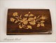 Box or case inlaid leather and tapestry, Charles X, the 19th