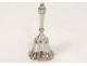 Silver bell table solid sterling silver antique french nineteenth century