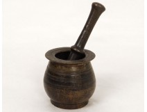 Apothecary mortar pestle bronze antique brass mortar french seventeenth century