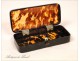 Tortoiseshell box decorated with a coat of arms 19th