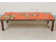 Coffee Table Roger Capron metal ceramic decor orientalist twentieth characters