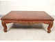 Chinese coffee table lacquered wood golden dragon phoenix bird eighteenth century