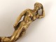 Gilt bronze stamp seal shield nude nymph nymph seal coat nineteenth