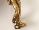 Gilt bronze stamp seal shield nude nymph nymph seal coat nineteenth