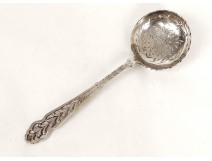 Cuillère à saupoudrer argent massif silver spoon Napoléon III 64gr XIXème