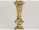 Paire bougeoirs Régence flambeaux bronze candlesticks XVIIIème siècle