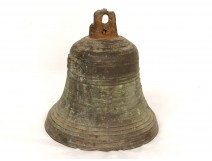 Bronze antique brass bell chapel cross bell french XVII 1699