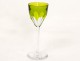 Crystal Rhine wine glass carved Baccarat France Genova chartreuse twentieth