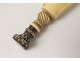 Seal handle carved stamp french antique silver seal nineteenth century