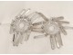 Candle sconces Pair Baccarat crystal chandelier France Napoleon III nineteenth