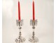 Candle sconces Pair Baccarat crystal chandelier France Napoleon III nineteenth