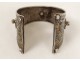 Bracelet Azbeg silver inlaid enamel Morocco Ida Nadif Maghreb XIX