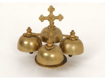 4 bells bell ceremony gilded bronze cross church Mass twentieth century