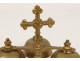 4 bells bell ceremony gilded bronze cross church Mass twentieth century