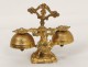 2 bell ceremony church bells gilded bronze foliage nineteenth Mass