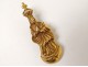 Little Mary solid gold pendant jewelry gold miniature sculpture XIX