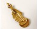 Little Mary solid gold pendant jewelry gold miniature sculpture XIX