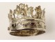 Small Italian crown statue Virgin massive silver crown eighteenth money